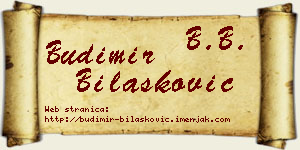 Budimir Bilašković vizit kartica